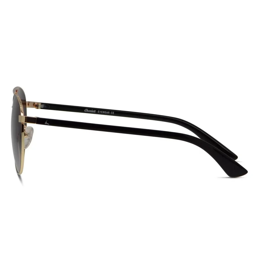 Round Aviator Sunglasses‎ Gold Frame Gradient Lens Fashion Eyewear Trendy Shades